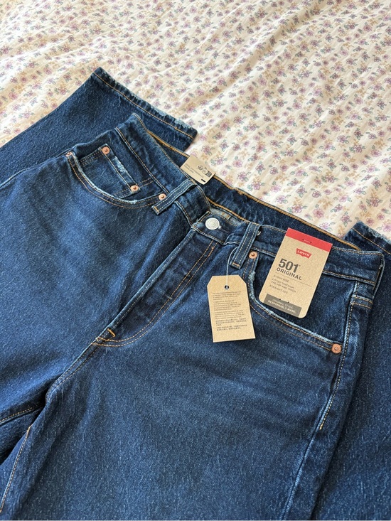 Levi's Denim - Levi's dark blue high-rise straight jeans